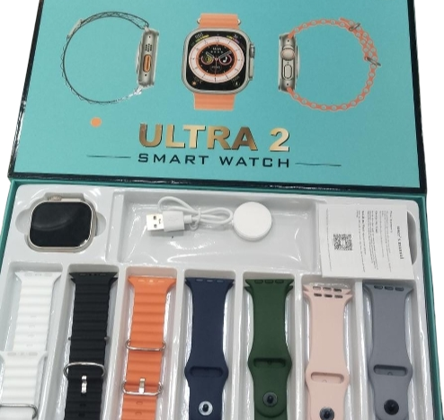 Q10 Crown Q10 7+1 Ultra 2 smartwatch - 7 strap+1 Dial smart watch - ultra watch for men & girls - PHOREX STORE